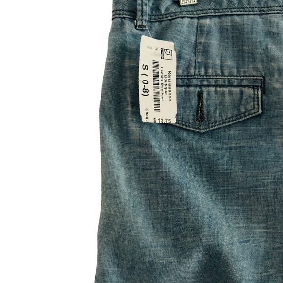 🖤💙Banana Republic Redoute: 2 Shorts Jeans USA2+ Linen USA4 with tags💙🖤 - Picture 7 of 8